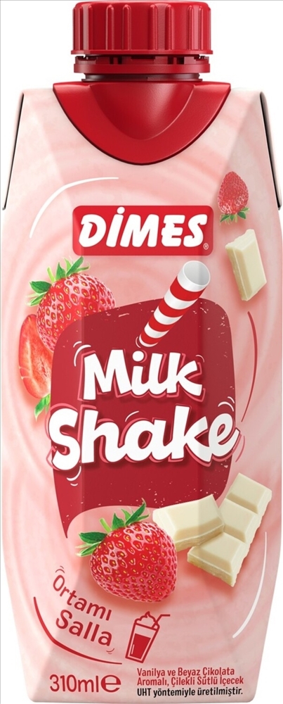 resm Dimes Milkshake Çilekli 310 ml