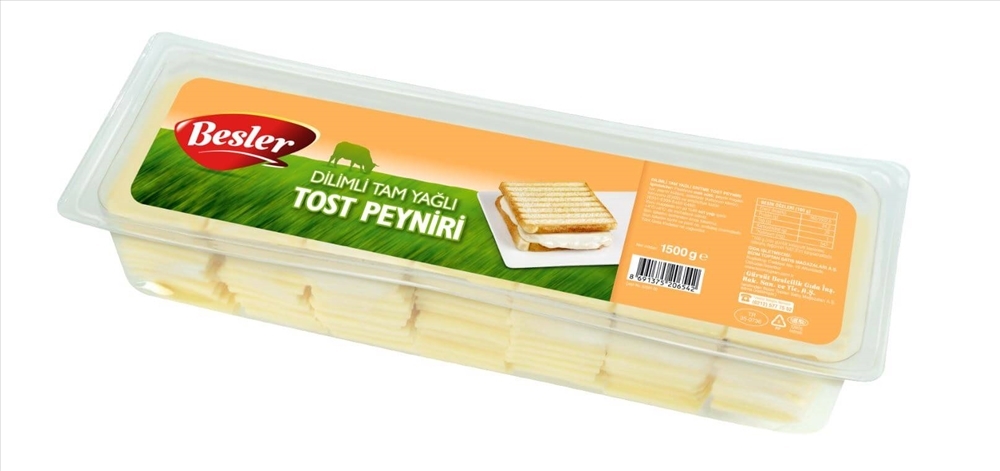resm Besler Tam Yağlı Dilimli Tost Peyniri 1,5 kg