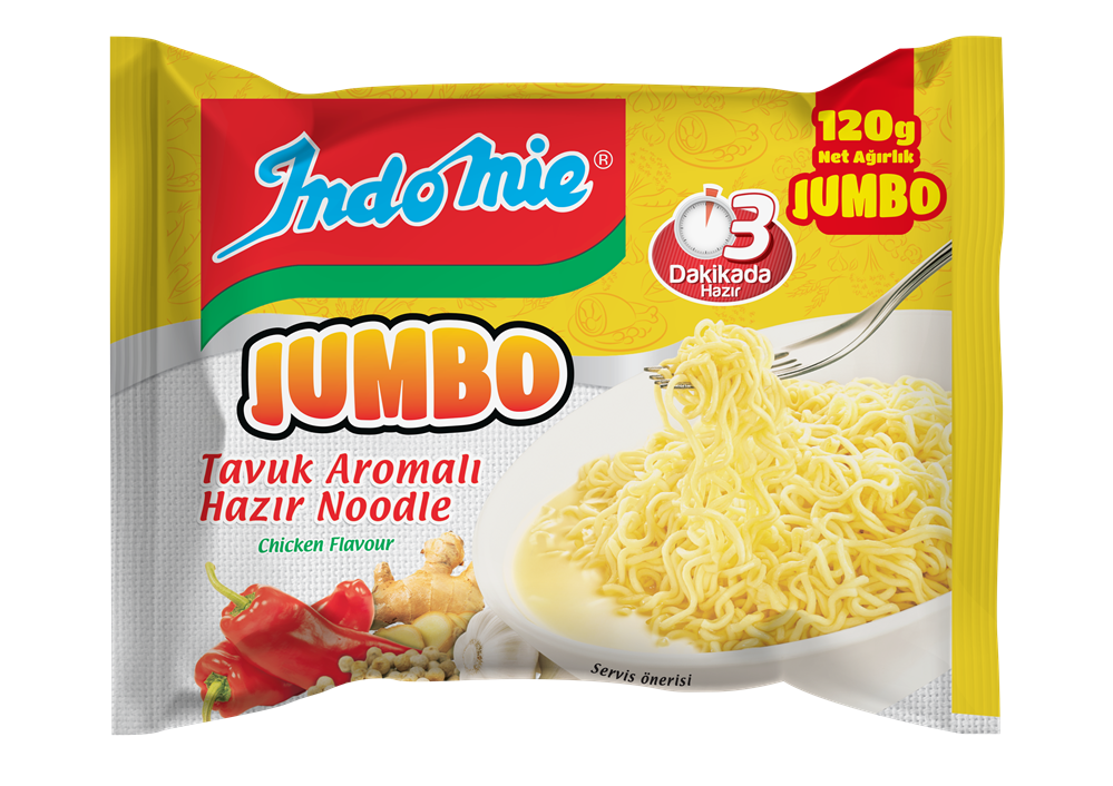 resm İndomie Jumbo Tavuk Aromalı Noodle 120 g