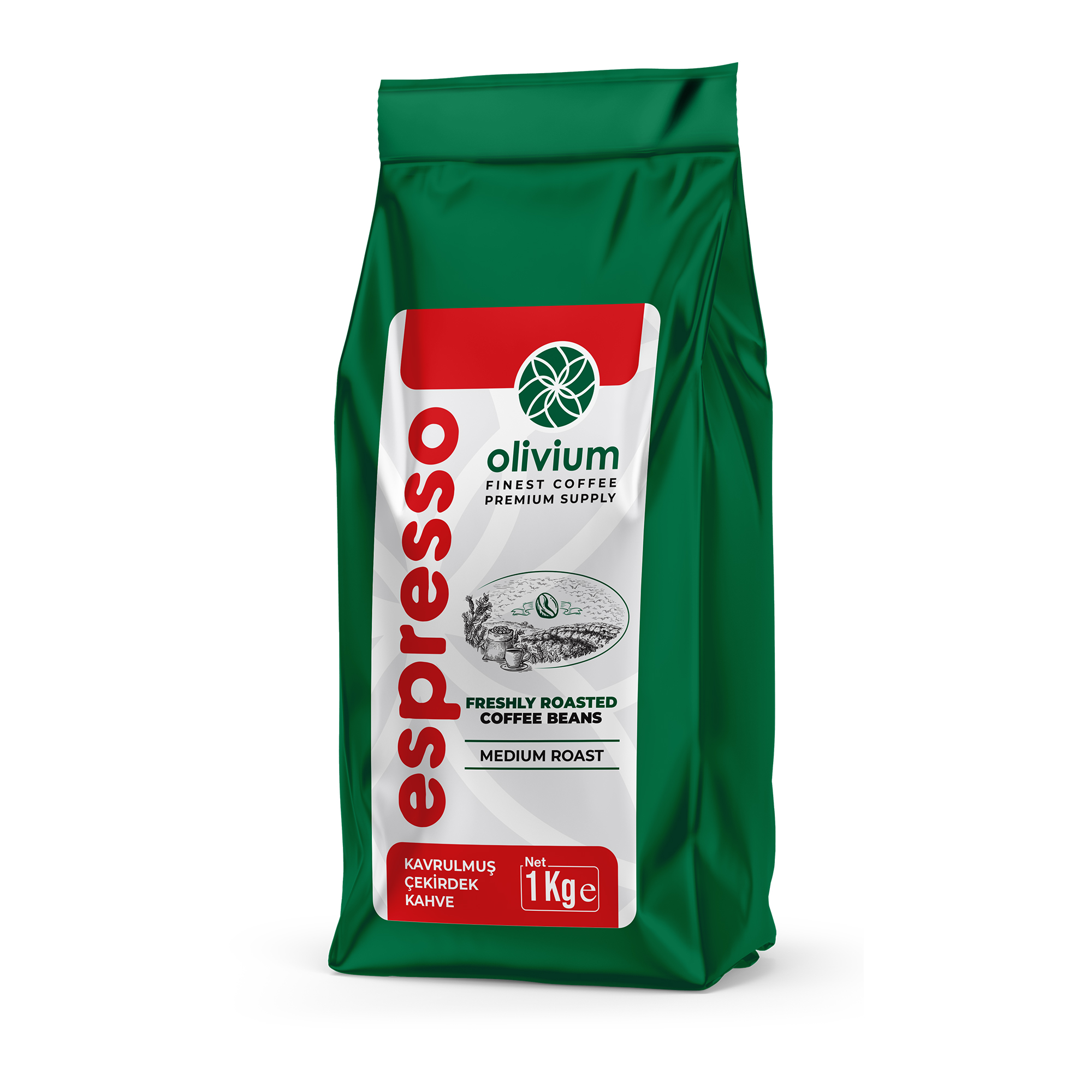 resm Olivium Espresso Çekirdek Kahve 1 kg