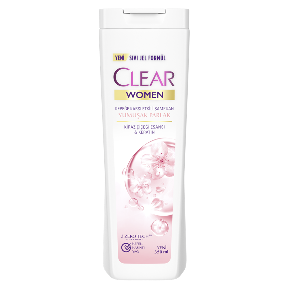 resm Clear Women Yumuşak ve Parlak Kiraz Çiçeği Şampuan 350 ml