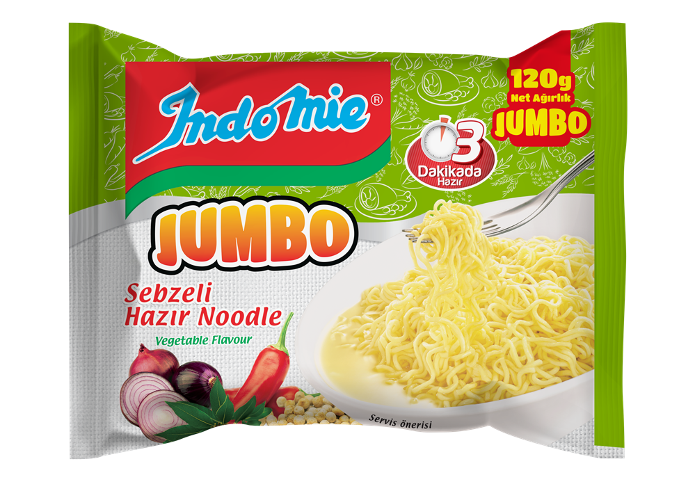 resm İndomie Jumbo Sebze Aromalı Noodle 120 g