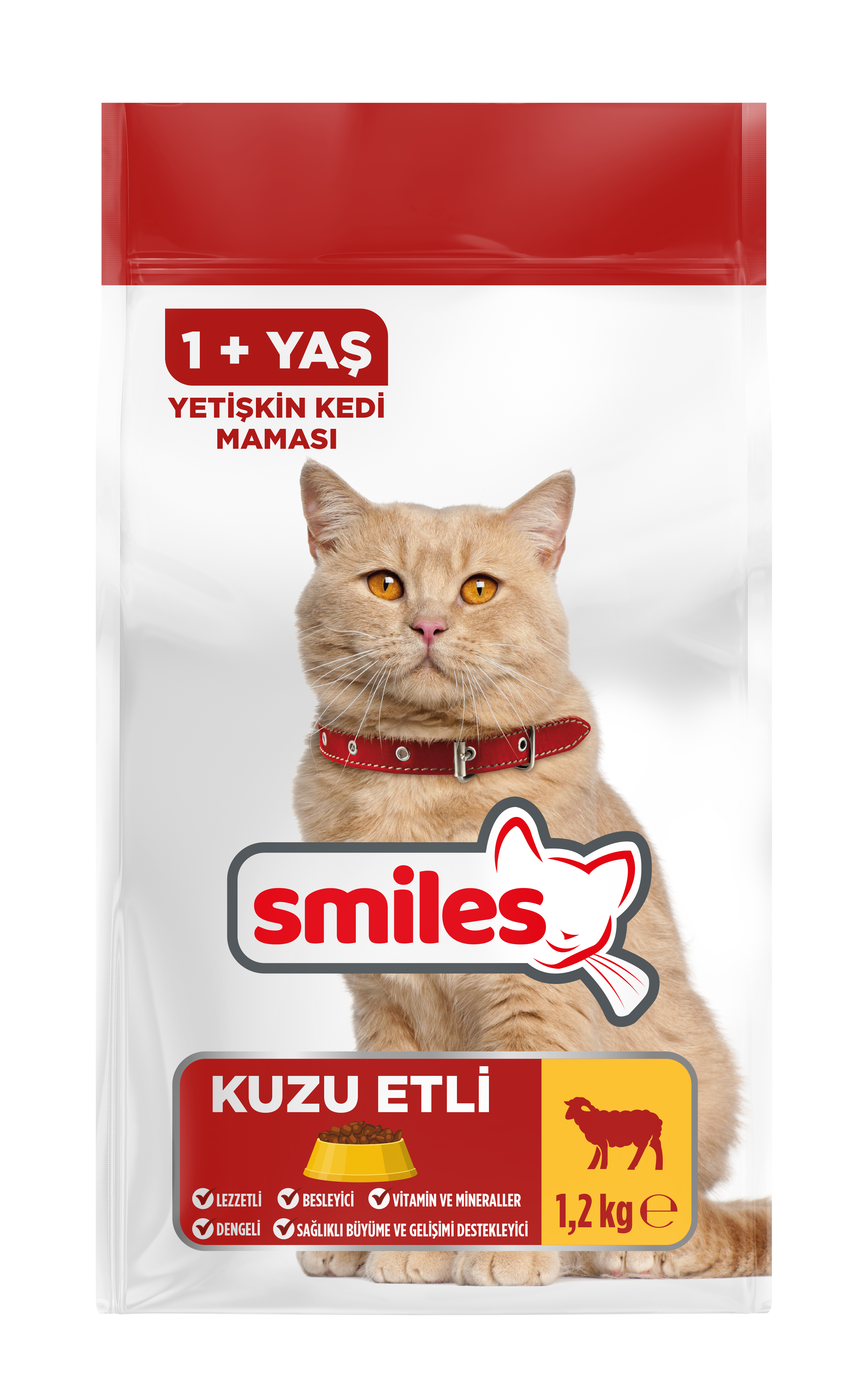 resm Smiles Kuzu Etli Yetişkin Kedi Maması 1,2Smiles Kuzu Etli Yetişkin Kedi Mamas Kg