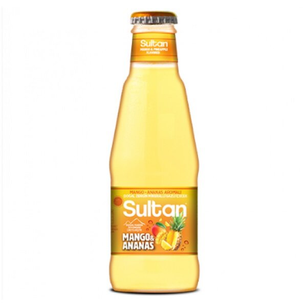 Sultan Mango Aromalı Maden Suyu 200 ml 6'lı | Bizim Toptan Market