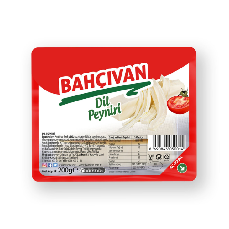 resm Bahçıvan Dil Peyniri 200 g