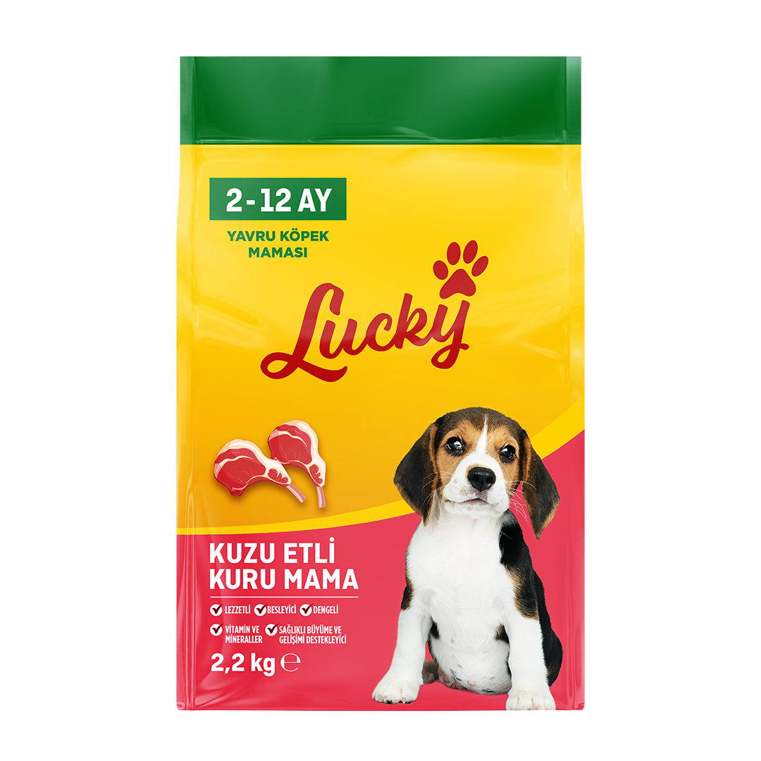 resm Lucky Kuzu Etli Yavru Köpek Maması 2,2 Kg