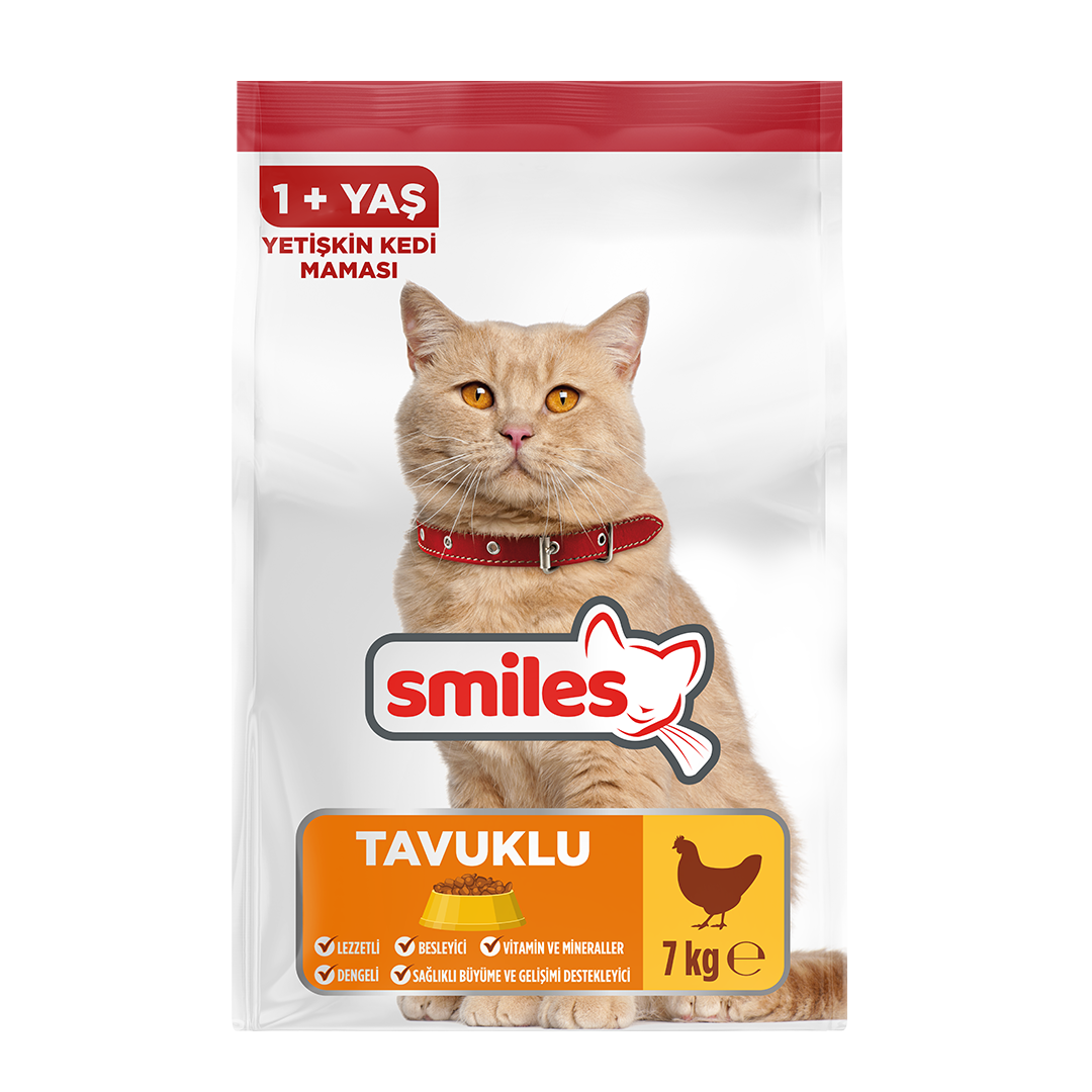 resm Smiles Yetişkin Tavuklu Kedi Maması 7 Kg