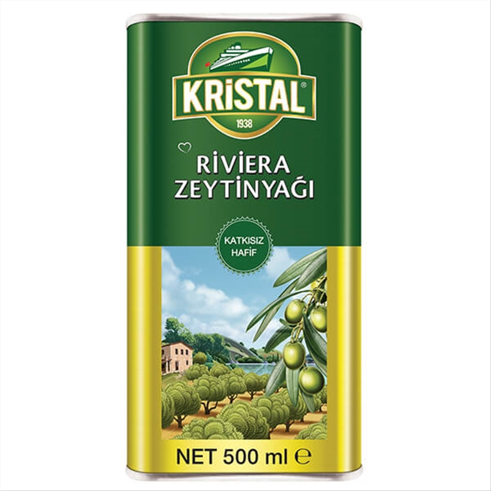 resm Kristal Riviera Zeytinyağı Teneke 500 ml