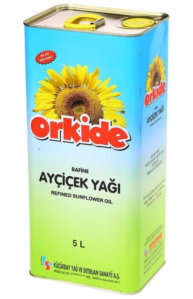 resm Orkide Ayçiçek Yağı Teneke 5 L