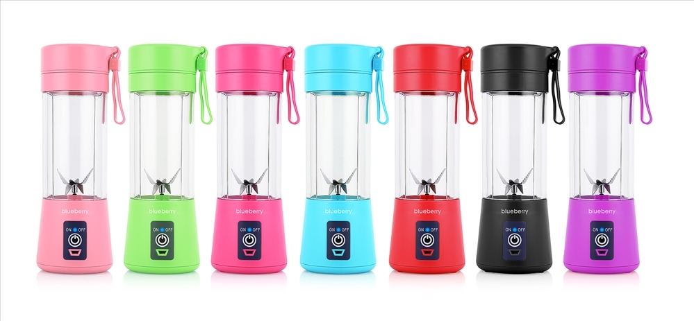 resm Blueberry Portatif Usb'li Blender Jet 380 ml