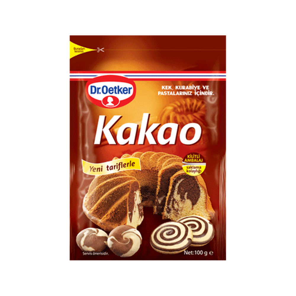 resm Dr.Oetker Kakao Kilitli Ambalaj 100 g