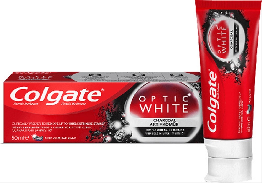 resm Colgate Optik Beyaz Aktif Kömür 50 ml 50 ml