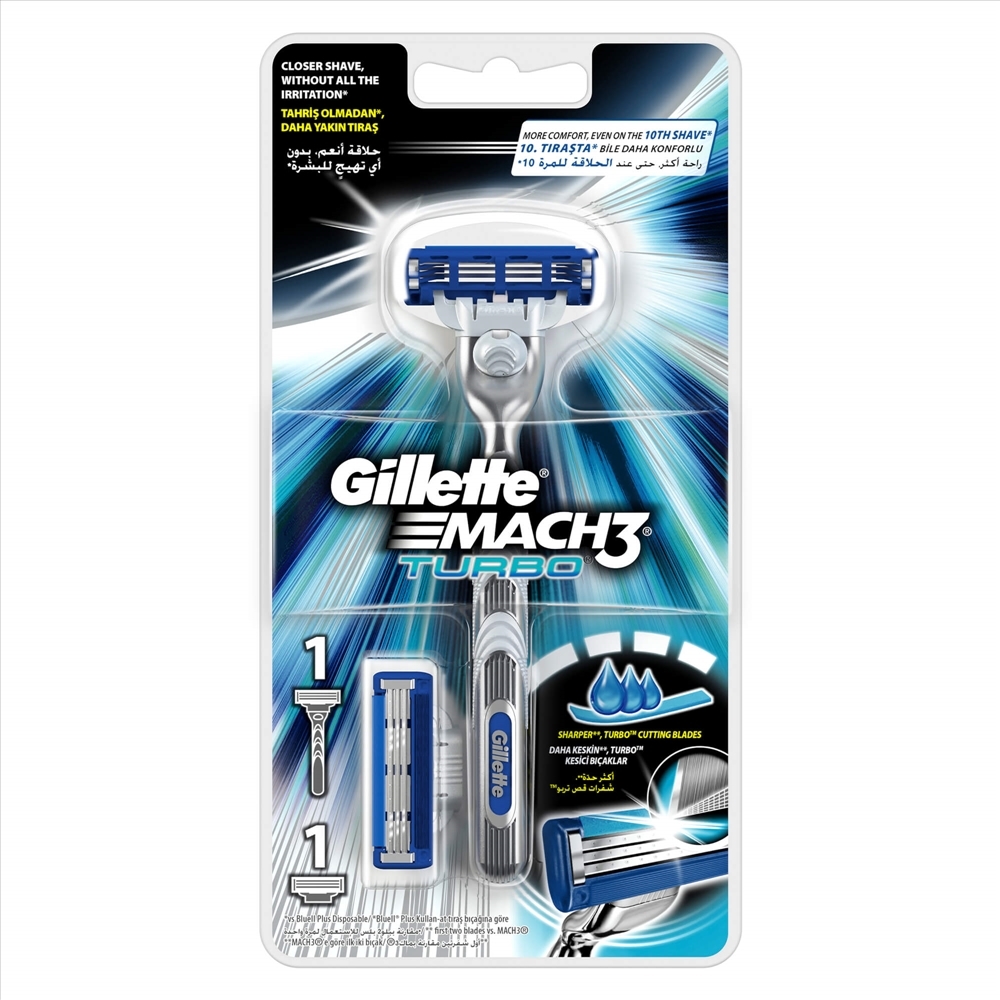 resm Gillette Mach 3 Turbo Makine+Yedek Bıçak