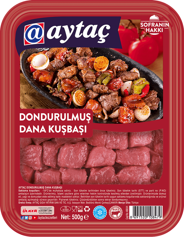 resm Aytaç Donuk Dana Kuşbaşı Map 500 g