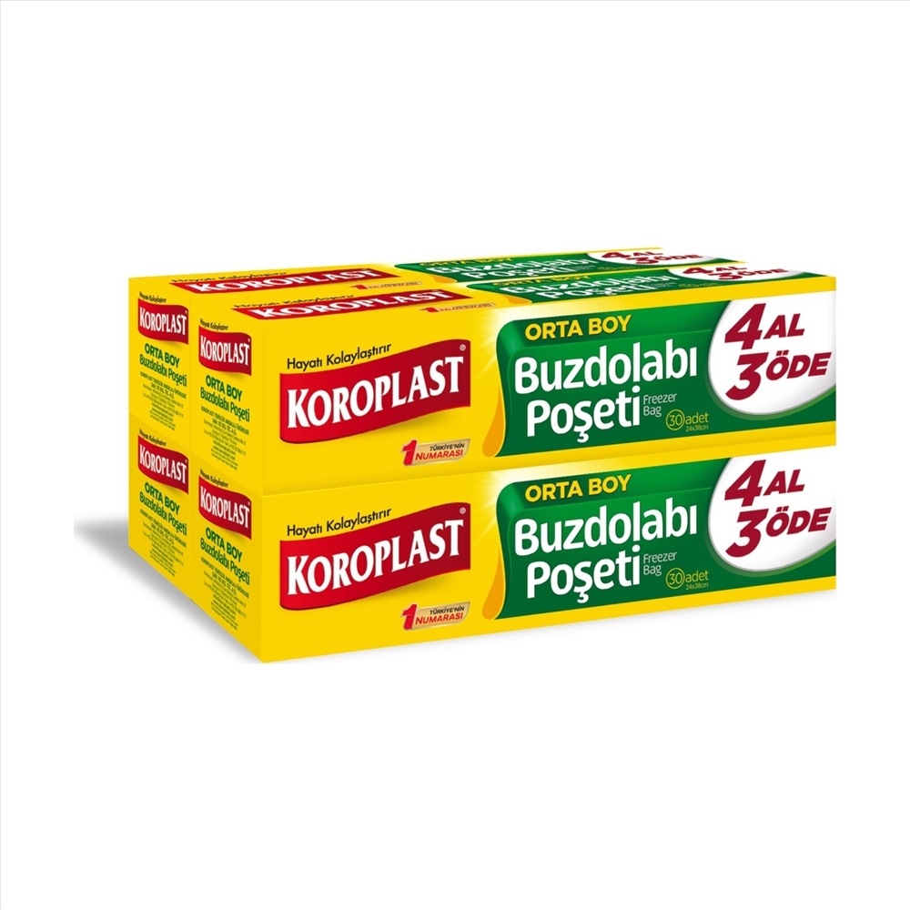 resm Koroplast Orta Boy Buzdolabı Poşeti 4 Al 3 Öde