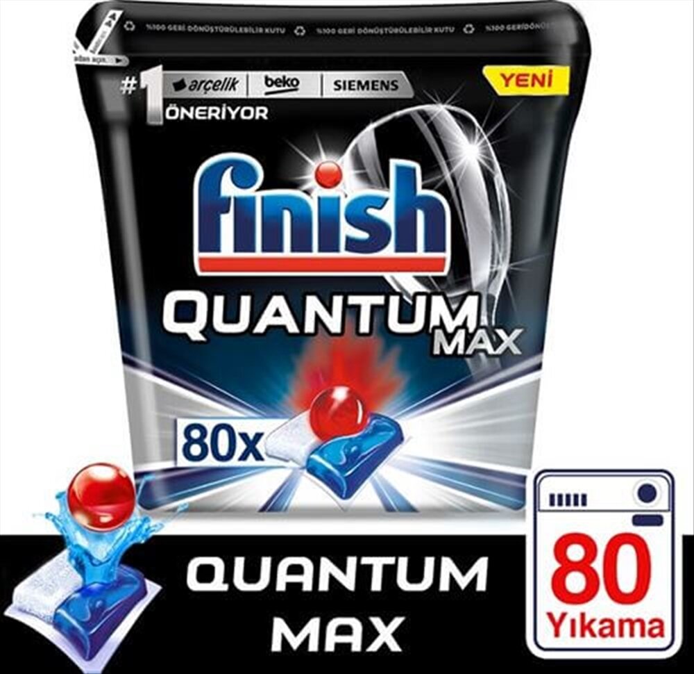 Finish Quantum Bulaşık Makinesi Tableti 80'li