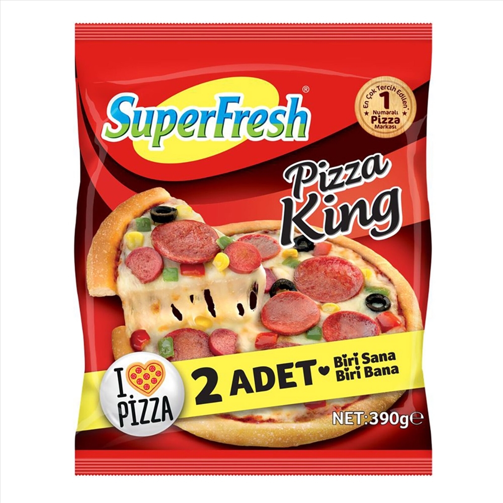 resm Superfresh Pizza King 2'li 390 g