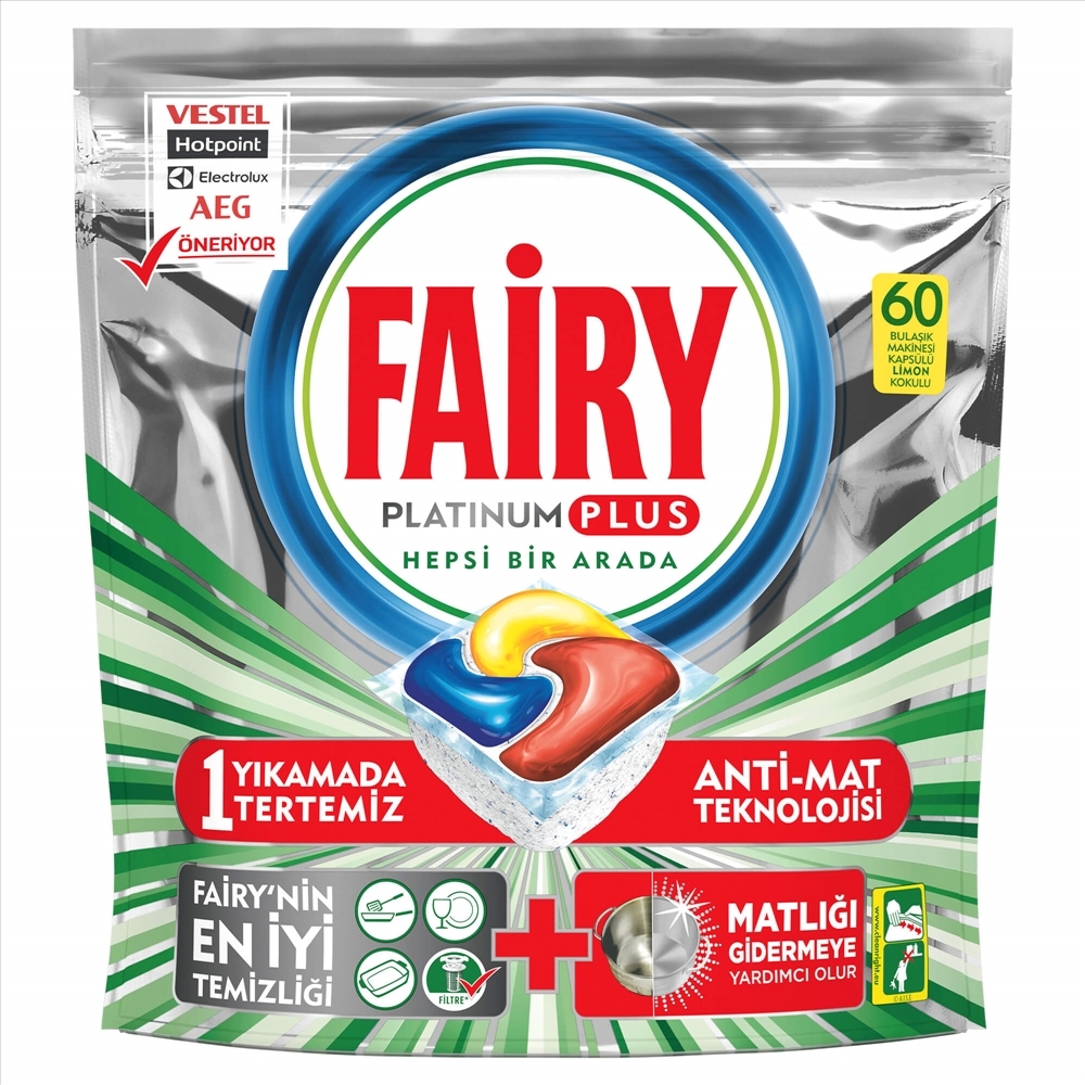 resm Fairy Platinum Bulaşık Makinesi Tableti 60'lı