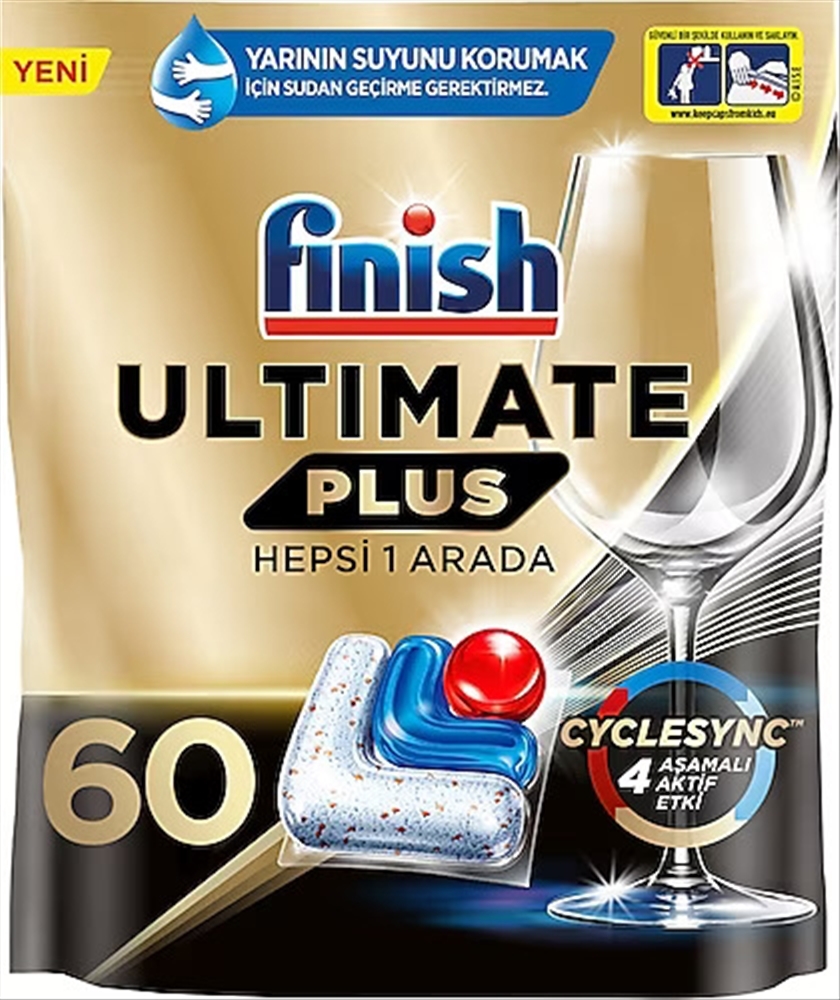 resm Finish Ultimate Plus 60'lı Bulaşık Makinesi Tableti