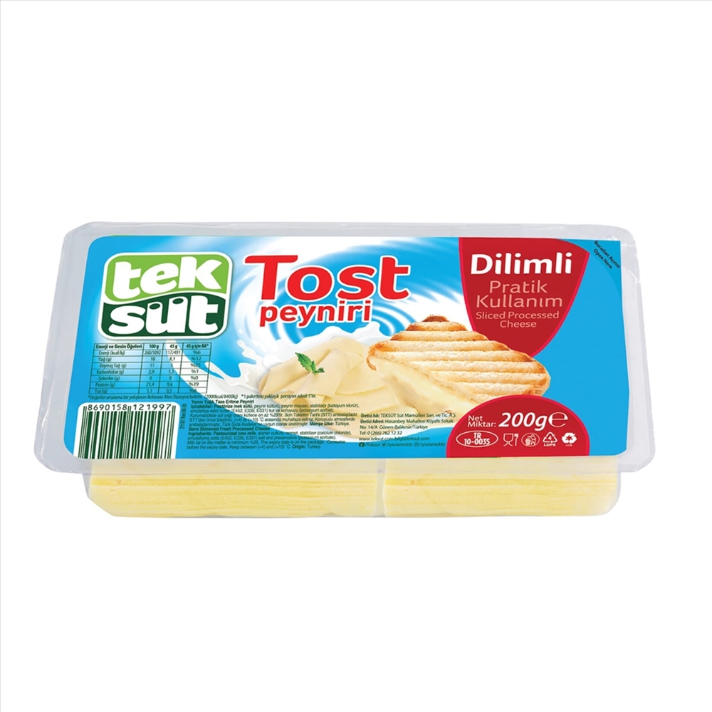 resm Teksüt Dilimli Tost Peynir 200 g