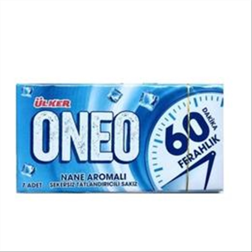 resm Ülker Oneo Slims 60 Dk Nane Aromalı Sakız 14 g 27'li