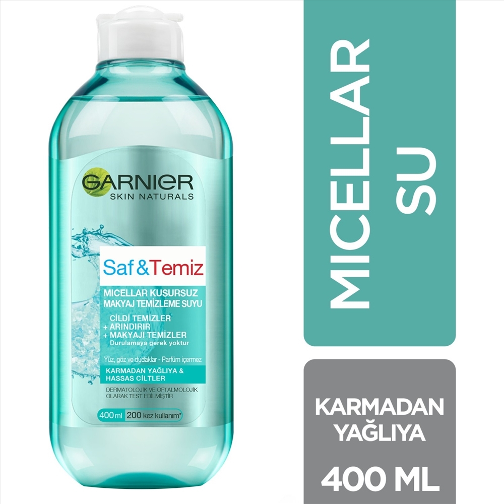 resm Garnier Saf&Temiz Kusursuz Makyaj Temizleme Suyu 400 ml