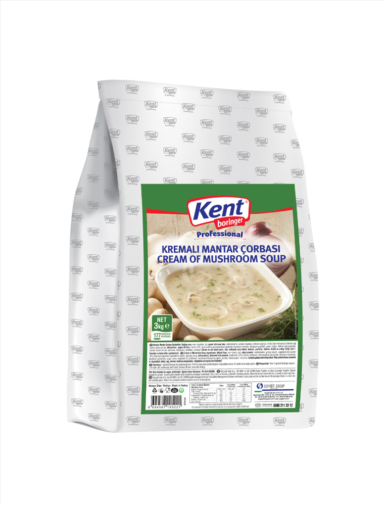 resm Kent Boringer Professional Kremalı Mantar Çorbası 3 kg