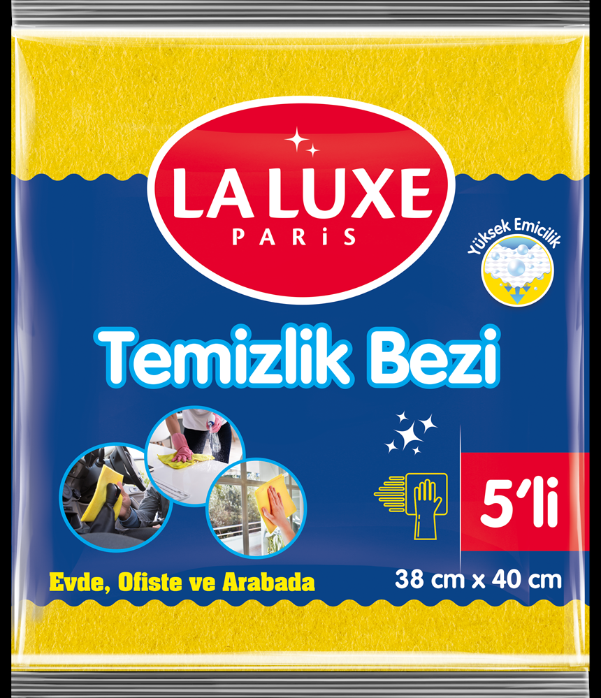 resm La Luxe Paris Temizlik Bezi 5'li