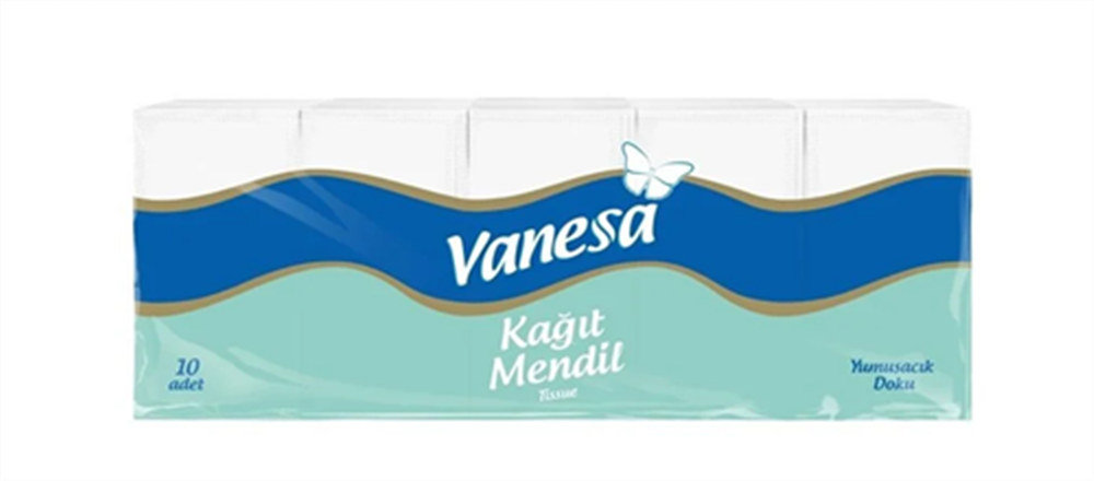 resm Vanesa 3 Katlı Mendil 10x10'lu