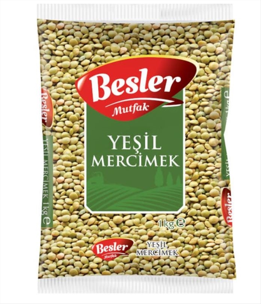 resm Besler Mutfak Yeşil Mercimek 1 kg