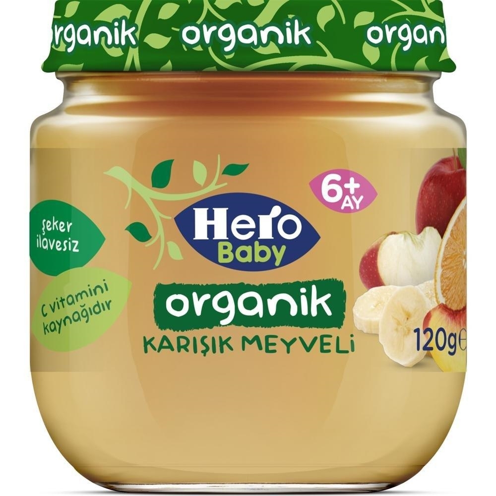 resm Ülker Hero Baby Organik Karışık Meyveli Püresi 120 g