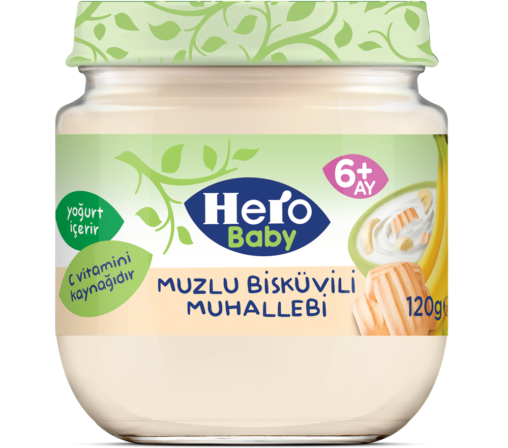 resm Ülker Hero Baby Muzlu Bisküvili Muhallebi 120 g