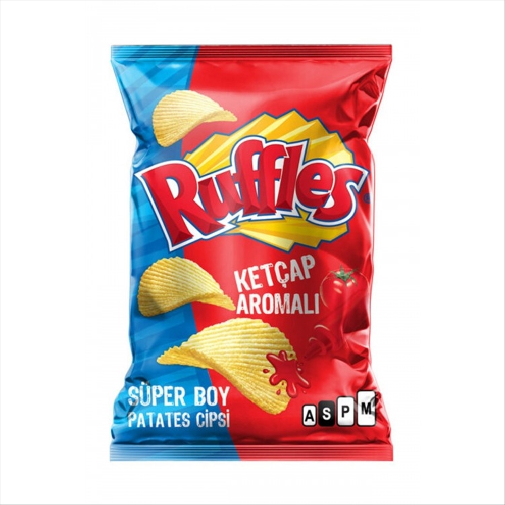 resm Ruffles Ketçap Çeşnili Patates Cipsi Süper Boy 104 g