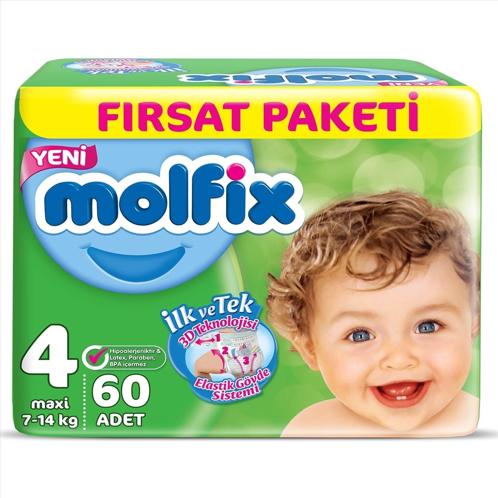 resm Molfix Fırsat Paketi Maxi (4) 60'lı