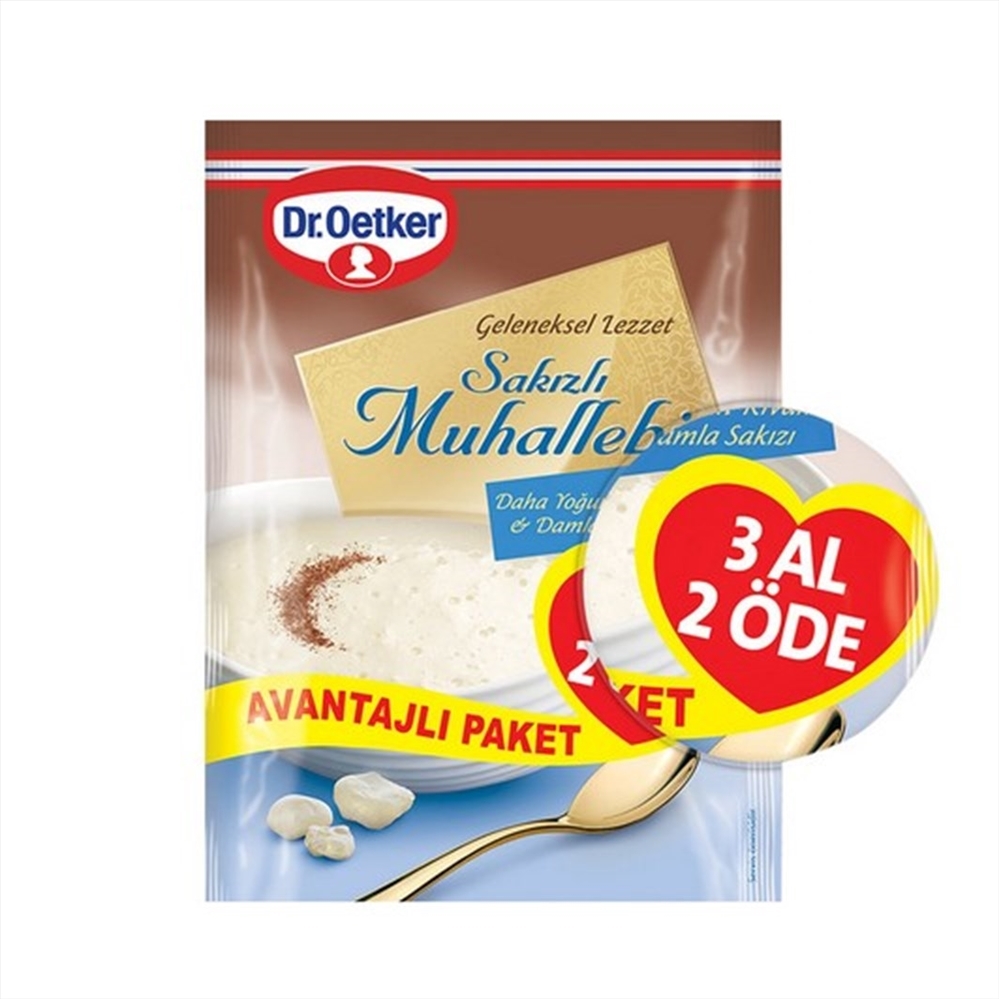 resm Dr.Oetker Sakızlı Muhallebi 2+1 450 g