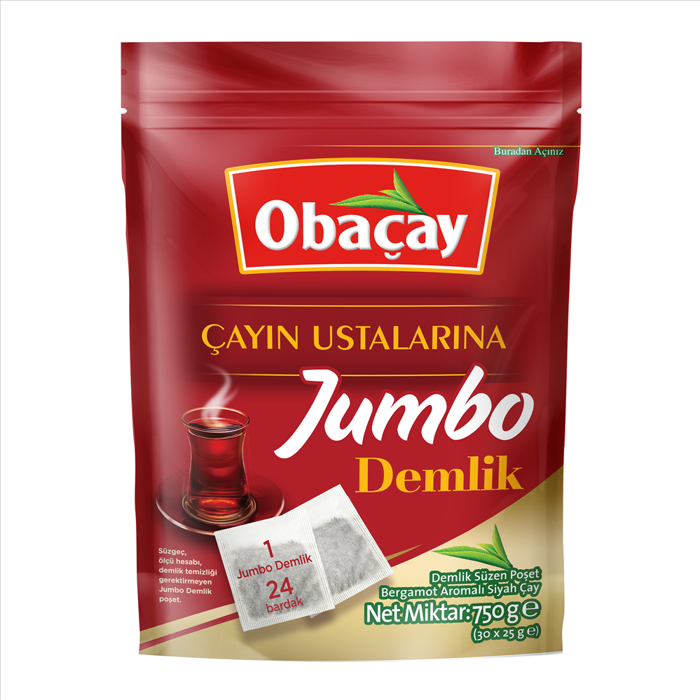 resm Obaçay Jumbo Demlik 30*25 g