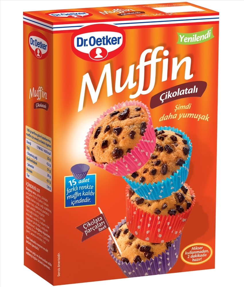 resm Dr.Oetker Çikolatalı Muffin 345 g