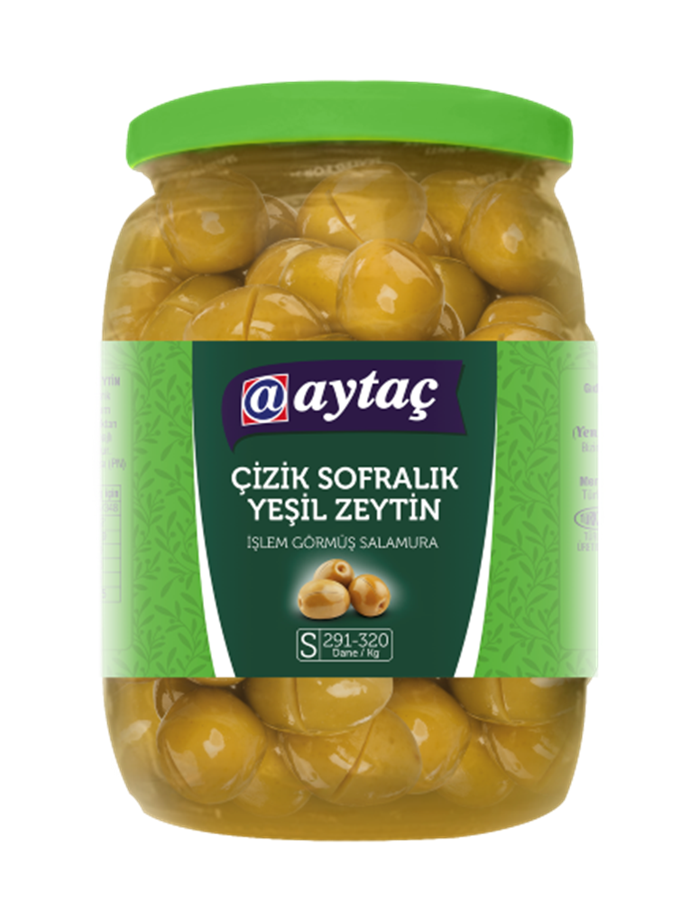 resm Aytaç Çizik Yeşil Zeytin (S) 291-320 400 g