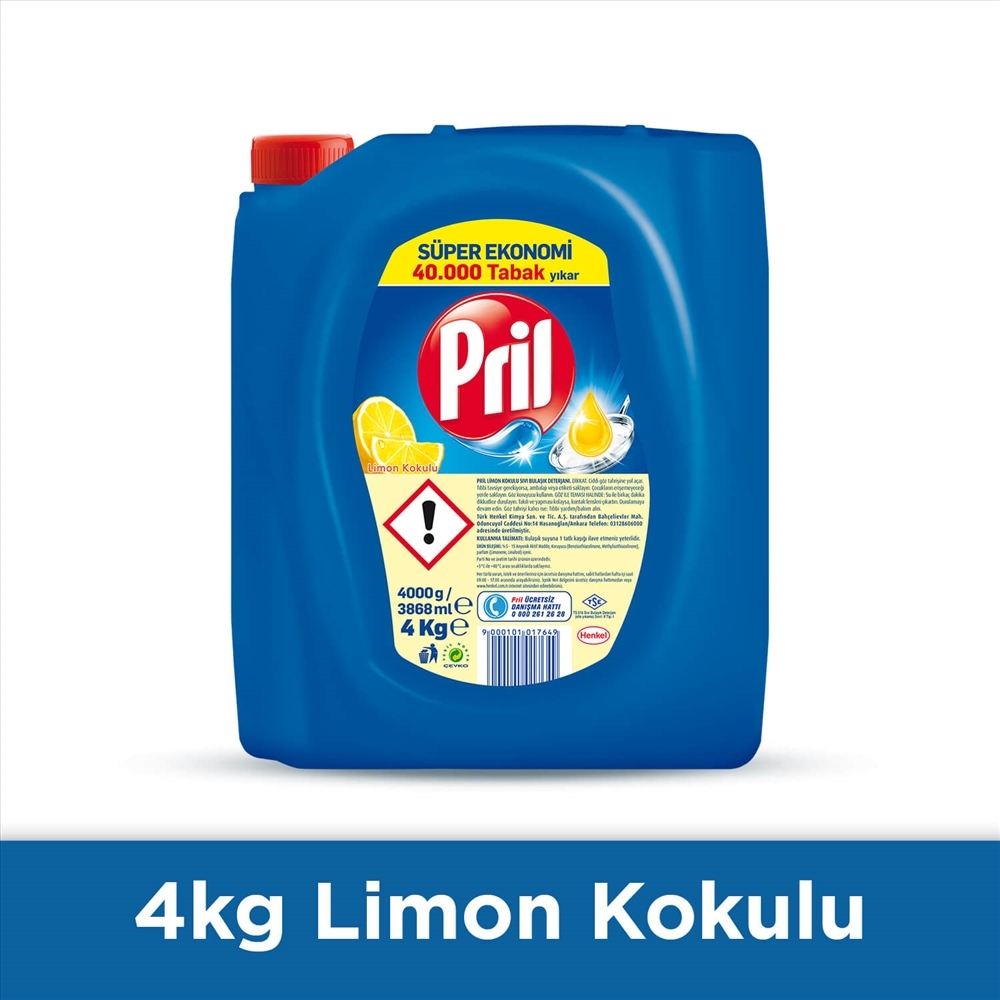 resm Pril Limon Bulaşık Deterjanı Sıvı 4 kg