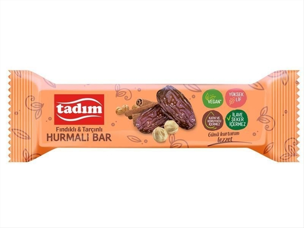 resm Tadım Fındık & Tarçınlı Hurmalı Bar 40 g