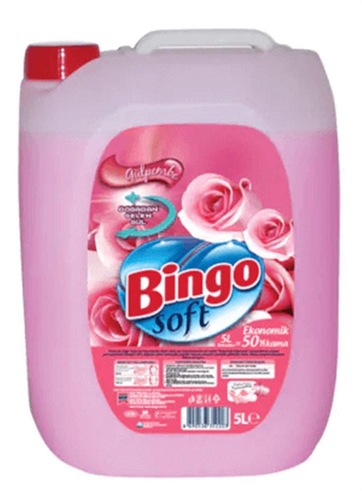 resm Bingo Soft Gülpembe Yumuşatıcı 5 L