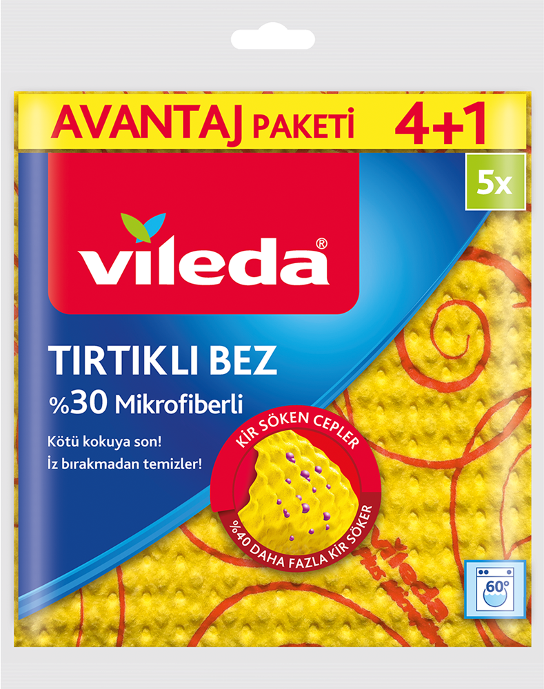 resm Vileda Mikrofiber Novolon Temizlik Bezi Eko 4'lü