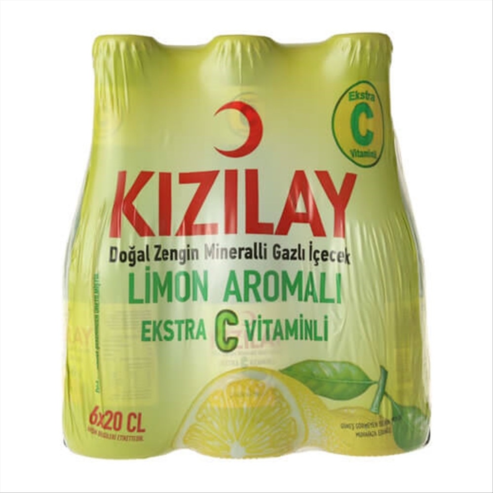 resm Kızılay C Limon Aromalı Maden Suyu 200 ml 6'lı