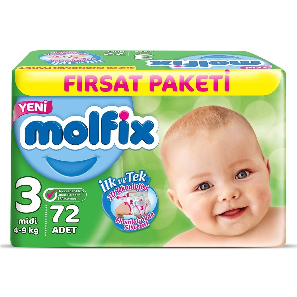 resm Molfix Fırsat Paketi Midi (3) 72'li