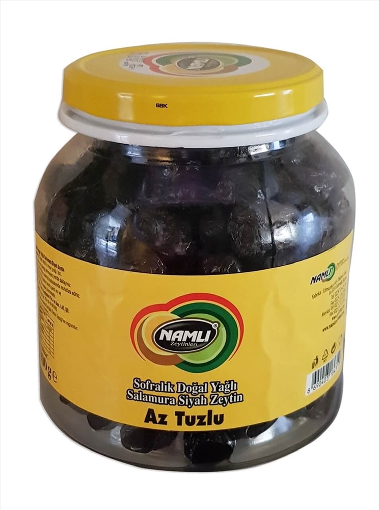 resm Namlı Az Tuzlu Siyah Zeytin 291-350 900 g