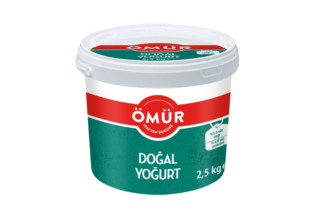 resm Ömür Yarım Yağlı Yoğurt 2,5 kg