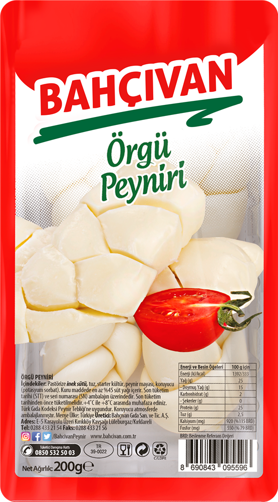 resm Bahçıvan Örgü Peyniri 200 g