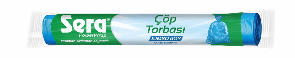 resm Sera Jumbo Boy Çöp Torbası 80x110 cm 10'lu