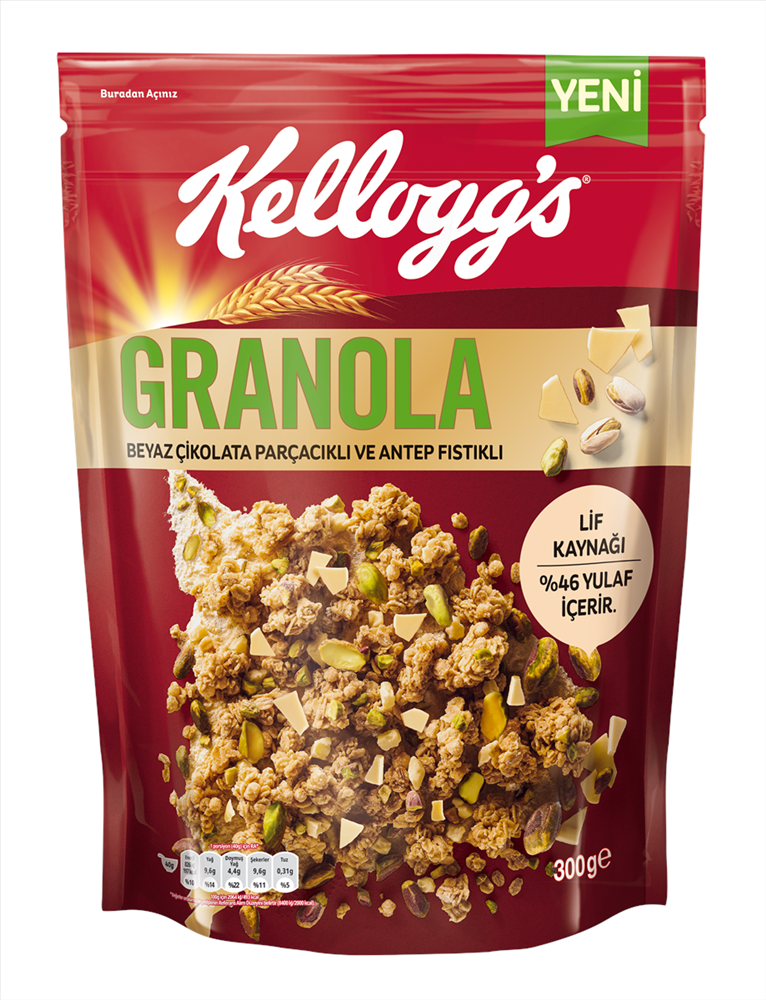 resm Ülker Kellogg's Granola Çikolatalı Fıstıklı 300 g