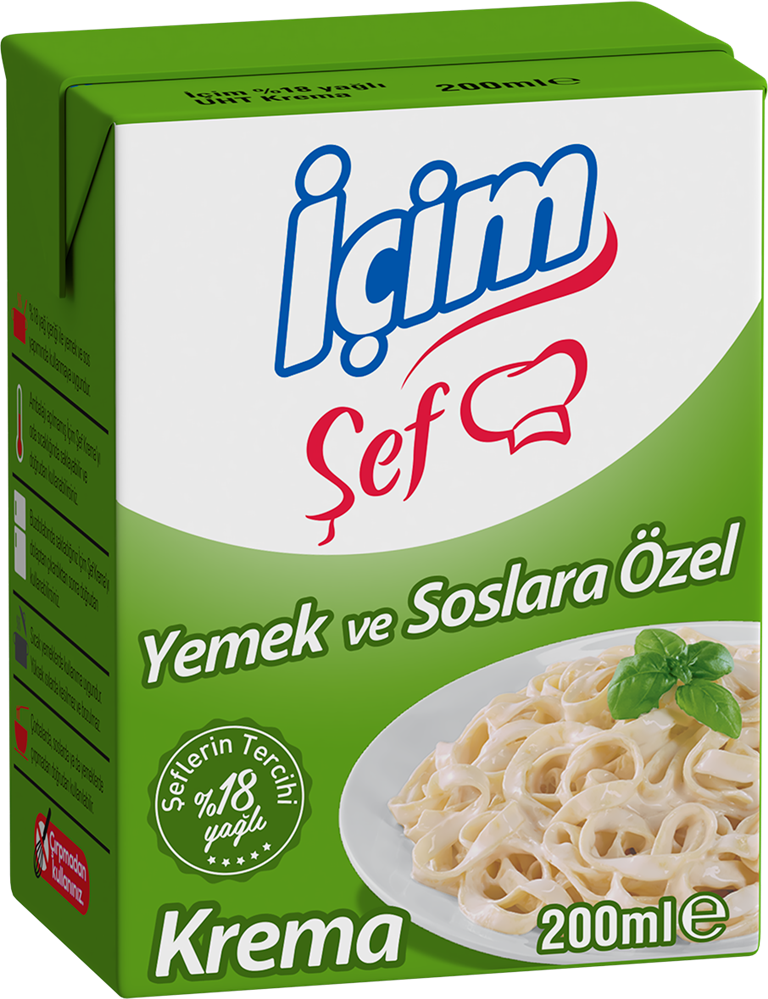 resm İçim Şef Yemeklik Krema %18 Yağlı 200 ml